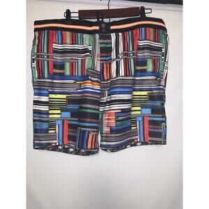 Robert Graham Classic Fit CULLIES Skulls Board Shorts Swim Trunks SIZE 38